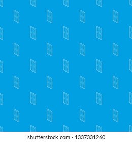Wooden door pattern vector seamless blue repeat for any use