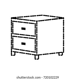 Wooden drawer isolated
