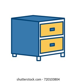 Wooden drawer isolated