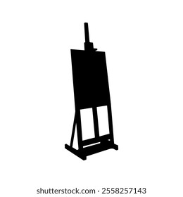 Wooden easel with blank canvas displayed from different angles, isolated on white background