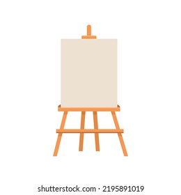 Wooden Easel For Painting And Drawing Vector Illustration Stock