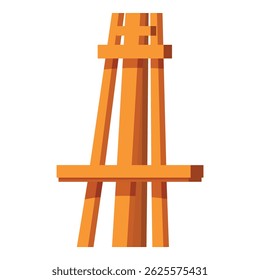 Wooden easel standing tall, ready for an artist to create a masterpiece