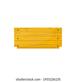 wooden empty box isolated on white background. Box of boards for gardening, delivery, eco-goods, design element. Vector illustration, flat