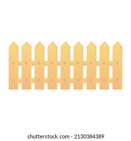 wooden fence cartoon vector illustration isolated object