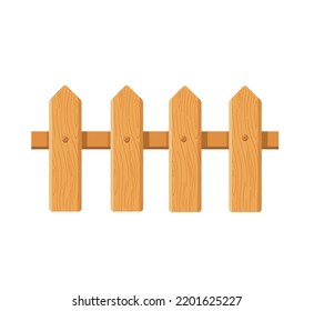 Wooden Fence Cartoon Vector Illustration Stock Vector (Royalty Free ...