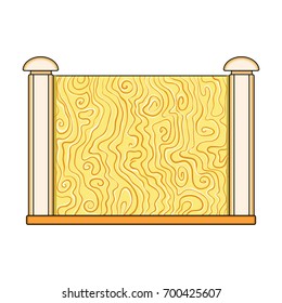 A wooden fence. A different fence single icon in cartoon style vector symbol stock illustration web.