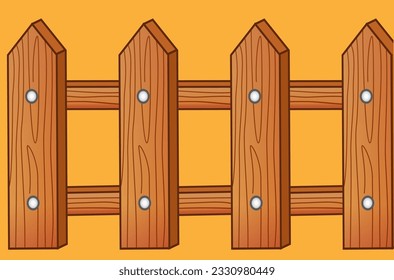 wooden fence to enclose house and land