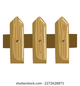 wooden fence farm isolated icon