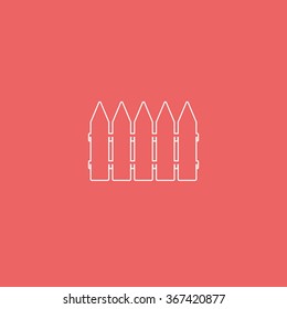 Wooden fence icon.