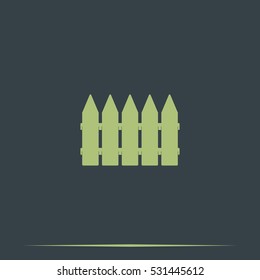 Wooden fence icon.