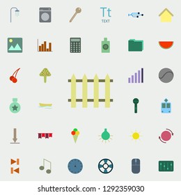 wooden fence icon. color web icons universal set for web and mobile