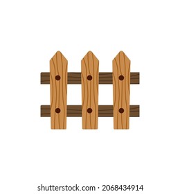 Wooden fence icon design template vector isolated illustration