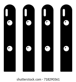 Wooden fence icon . Simple illustration of wooden fence vector icon for web design isolated on white background