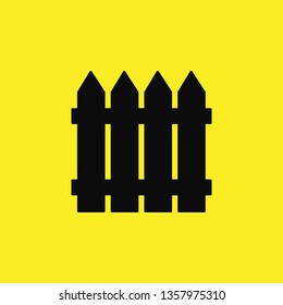 wooden fence icon vector