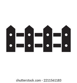 wooden fence icon vector design template