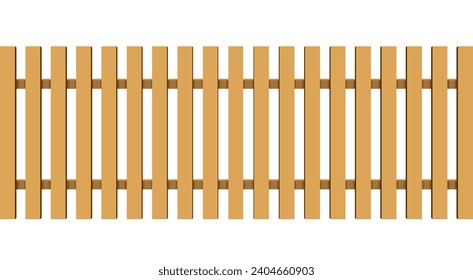 wooden fence on the white background	
