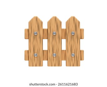Wooden Fence Panel icon 3d render illustration element