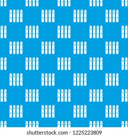 Wooden fence pattern vector seamless blue repeat for any use