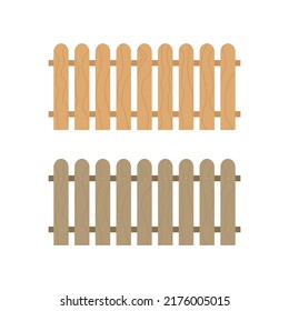 wooden fence vector illustration on white background