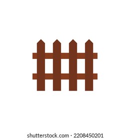 wooden fence vector for website symbol icon presentation