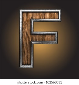 wooden figure made in vector