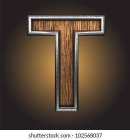 wooden figure made in vector