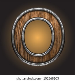 wooden figure made in vector