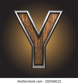 wooden figure made in vector