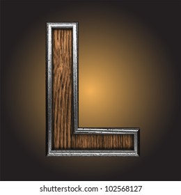 wooden figure made in vector