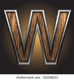 wooden figure made in vector