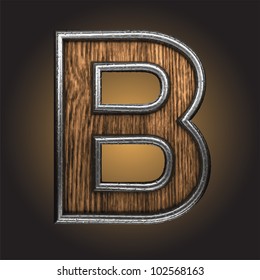 wooden figure made in vector