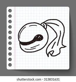 wooden fish doodle