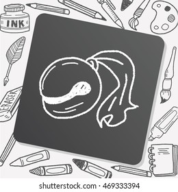 wooden fish doodle