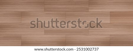 Wooden floor texture. Vector realistic illustration of wood plank or tile pattern for home or office interior design, seamless light brown natural parquet pattern top view, rustic wall decoration