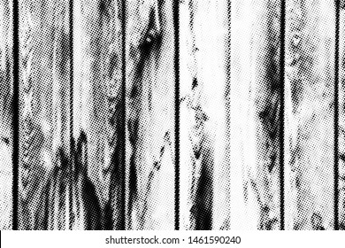 Wooden floor vector halftone texture overlay. Black and white abstract splattered vintage background.
