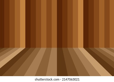 wooden floor and wall in perspective