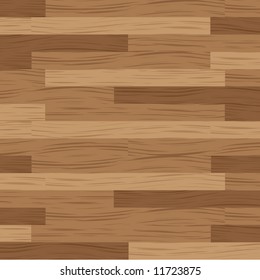 Wooden flooring running in a horizontal direction in brown