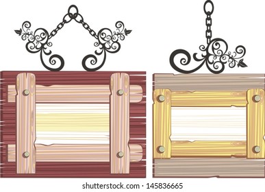 wooden frame