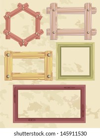 wooden frame