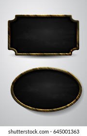 Wooden frame chalkboard background