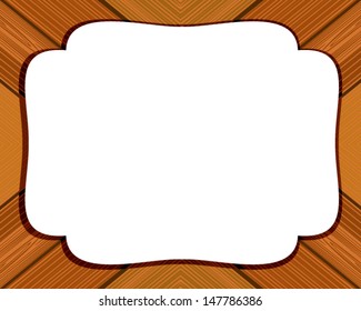 Wooden frame, EPS8 - vector graphics.