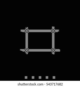 Wooden frame icon.