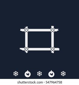 Wooden frame icon.