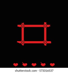 Wooden frame icon.