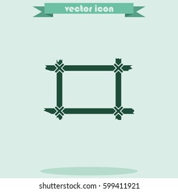 Wooden frame icon.