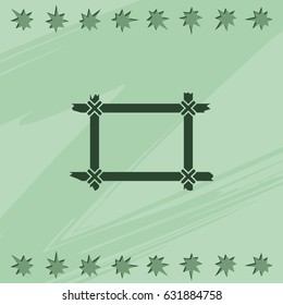 Wooden frame icon.