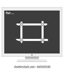 Wooden frame icon.