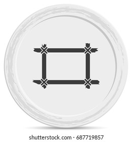 Wooden frame icon.