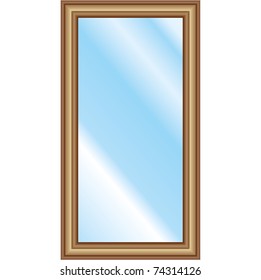 wooden frame for a painting or a mirror