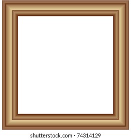 wooden frame for a painting or a mirror - Shutterstock ID 74314129